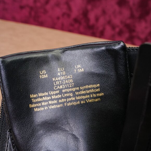 DKNY Women Romilly Vegan Leather Lace-up Zip Ankle Combat Boots sz 10 - Picture 8 of 9